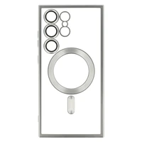 Metalinis MagSafe dėklas Samsung Galaxy S22 Plus - sidabrinis