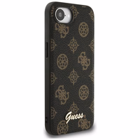 Guess Peony Script Logo Magnetinis dėklas telefonui iPhone 16e - juodas
