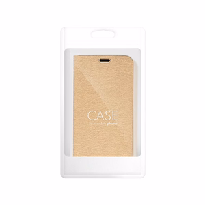 LUNA Book Gold dėklas, skirtas Xiaomi Redmi Note 15 Pro Plus 5G, auksinis