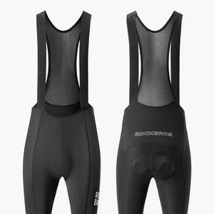 Rockbros 200021 Long Cycling Bib Shorts with Pad Size XXXL - Black