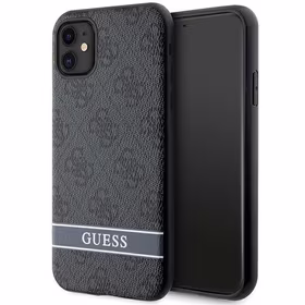 Guess GUHCN61P4SNK iPhone 11 / Xr pilkas/pilkas hardcase 4G Stripe