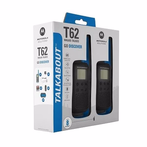 "Motorola Talkabout T62" dviguba pakuotė + įkroviklis mėlyna