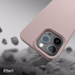 "Etteri" silikoninis dėklas "iPhone 16 Pro 6,3" šviesiai rožinės spalvos