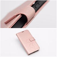 MEZZO knygos dėklas SAMSUNG A26 5G meškiukas rožinis auksas