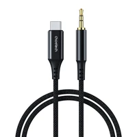 Choetech AUX006 USB-C / mini lizdas 3,5 mm kabelis 1 m - juodas