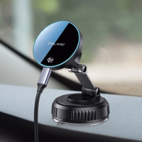 Blavec Car laikiklis BHC-02 Qi2.2 25W vacum magnetic with induction įkroviklis to windshield (BHC02-QI2PMWIB)juodas