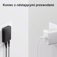 UNIQ Tinklinis įkroviklis Votre Slim Duo 20W USB-C + USB-A juodas/charcoal juodas
