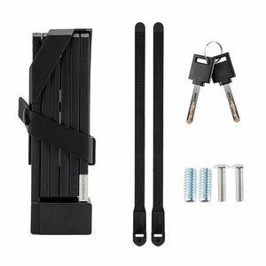 Rockbros 32140003001 sulankstoma dviračio spyna su raktu ir rankena, 88cm - juoda