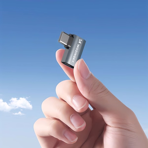 Wozinsky WPKB-01 USB-C - USB-C 40Gb/s 240W 8K OTG šoninis kampinis adapteris - pilkas