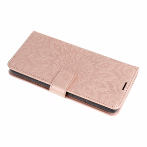 MEZZO Knygų dėklas SAMSUNG A37 5G mandala rose gold