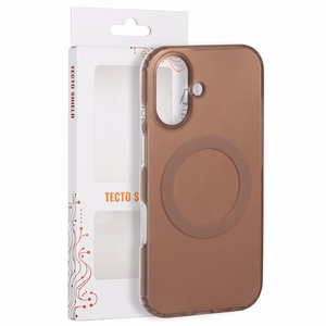 Tecto Shield Mistiq Mag dėklas, skirtas iPhone 16 6,1", rudas