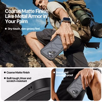 Dėklas Dux Ducis Shld Apple iPhone 17 juodas (Contour Pattern)