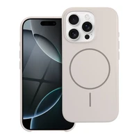 Premium blizgus magnetinis dėklas su kamera valdymo mygtuku, suderinamas su MagSafe, IPHONE 16 PRO baltas