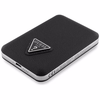 Guess Grained Triangle isorine baterija su MagSafe 5000mAh 15W USB-C - juoda