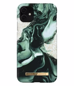 IDEAL OF SWEDEN IDFCAW21-I1961-320 IPHONE 11 GOLDEN OLIVE MARBLE dėklas
