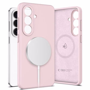 Tech-Protect Silikoninis MagSafe Dėklas for Samsung Galaxy S26 - rožinis