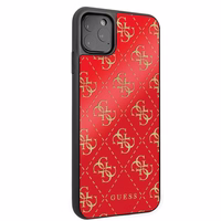  Guess GUHCN654GGPRE iPhone 11 Pro Max - raudonas Glitter