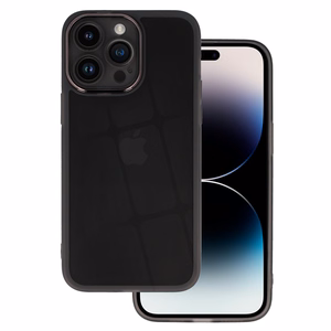 Apsauginis objektyvo dėklas (m) Iphone 15 Plus - juodas skaidrus