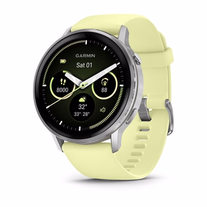 Išmanusis laikrodis Garmin Venu 4 45mm sidabrinis/citrinos