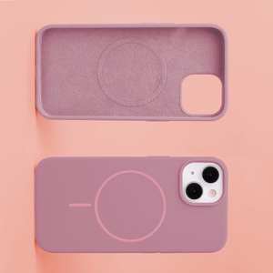 Silicone Thin Mag dėklas iPhone 17 Pro Max 6,9" rožinis