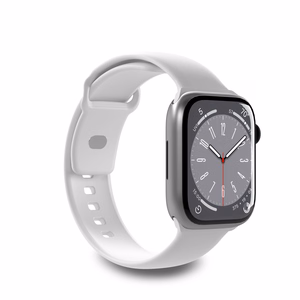 Puro Icon silikoninis dirželis Apple Watch 42/44/45/49 mm - baltas (2 vnt.)