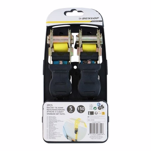 Стяжные ремни Dunlop с храповым механизмом, 5 м, 150 кг, 2 шт.
