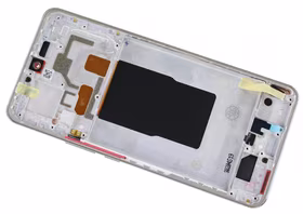 Ekranas Xiaomi 12T/12T Pro su lietimui jautriu stikliuku ir rėmeliu Silver ORG