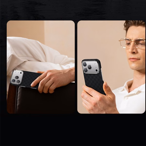 Benks magnetinis Armor Air Armor Grid Kevlar dėklas su metaliniu rėmeliu 600D (B068) Iphone 17 Air telefonui juodas