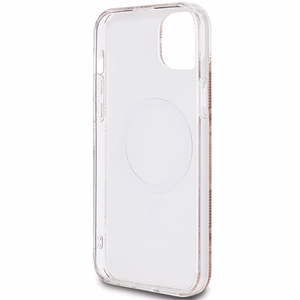 Guess IML GCube Magnetinis dėklas telefonui iPhone 15 Plus / 14 Plus - ruda