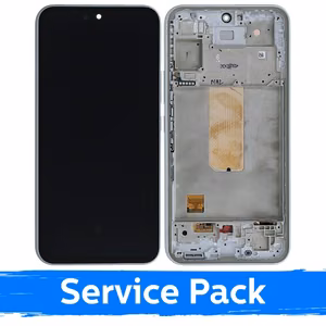 Ekranas skirtas Samsung A546 A54 5G su rėmeliu / White / (Service Pack)