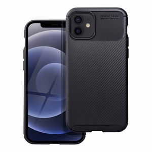 Dėklas telefonui CARBON PREMIUM IPHONE 12 / 12 Pro juodas