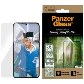 PanzerGlass Eco Matrix Itin platus grūdinto stiklo skirtas Samsung Galaxy S25+