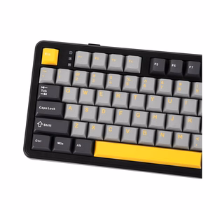 F108 Gray+Orange+Deep Gray Gasket klaviatūra su Volcano RGB jungikliais – AULA