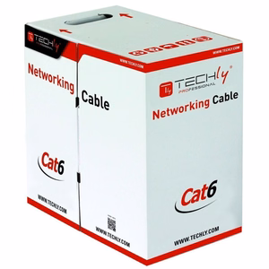 Techly ITP9-FLU-0305 tinklo laidas pilkas 305 m Cat6 U/UTP (UTP)