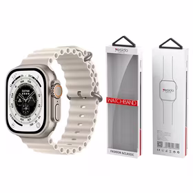 YESIDO WB21 APPLE WATCH SILIKONINIS DIRŽELIS 42/44/45 NUDE