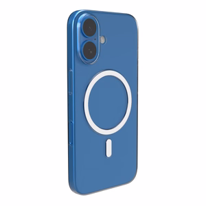Puro 03 Mag magnetinis silikoninis dėklas telefonui iPhone 16 - permatomas