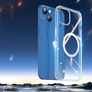 Dux Ducis Clin magnetinis dėklas telefonui iPhone 14 Plus suderinamas su MagSafe skaidrus