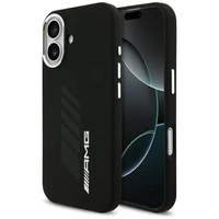 AMG silikoninis Oversize Rhombs MagSafe dėklas iPhone 17 - juodas