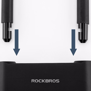 Rockbros 32210818001 SMART dviračio spyna su pirštų atspaudų skaitytuvu ir Bluetooth ryšiu - juoda