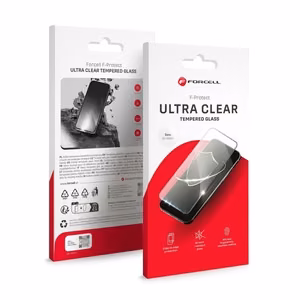 Forcell itin skaidrus stiklas - Xiaomi Redmi Note 14 4G / Redmi Note 14 5G juodas