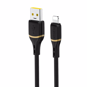 Dudao L25L 30W USB-A - Lightning Laidas with Soft Silikoninis Braid Lightning 1m - juodas