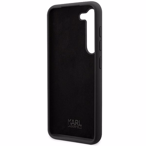 Karl Lagerfeld silikoninis Choupette dėklas telefonui Samsung Galaxy S24 - juodas