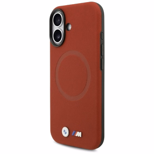 BMW M FW metalinis logotipas MagSafe dėklas iPhone 17 - Raudonas