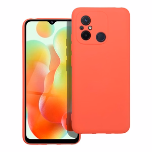 Silikoninis dėklas telefonui XIAOMI Redmi 12C persikinis