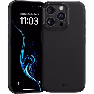 Benks magnetinis Vita Pro silikoninis dėklas telefonui, skirtas Iphone 16 Pro Max, juodas