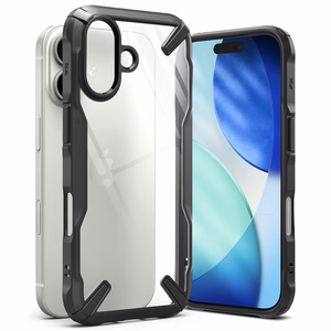 Ringke Fusion X dėklas iPhone 17 - juodas