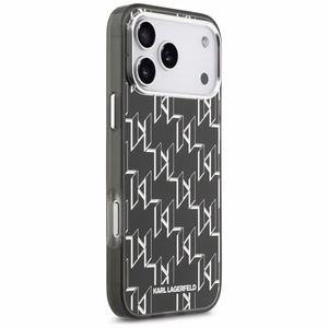Karl Lagerfeld IML KL Monograma Magnetinis dėklas iPhone 17 Pro Max - juodas