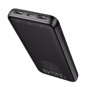 HOCO išorinė baterija 10000 mAh 2A J128 juoda