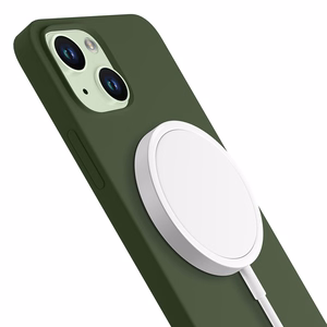 3mk Hardy Silicone MagDėklas iPhone 15 Plus - žalias