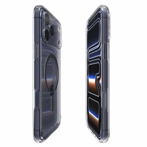 Spigen Ultra Hybrid MagSafe dėklas telefonui iPhone 17 Pro - skaidrus pilkas
